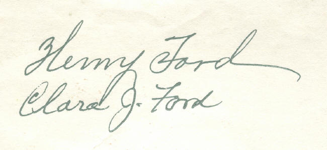 Henry ford signature #7