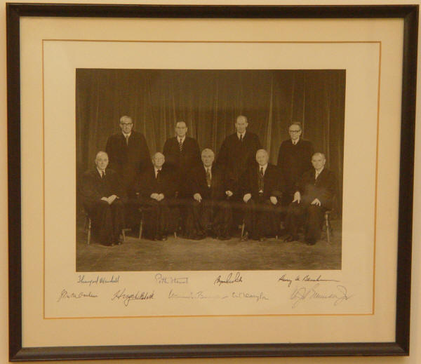 Autograph 1113901 Portrait of the Supreme Court under Chief Justice Autograph 1113901 Portrait of the Supreme Court under Chief Justice