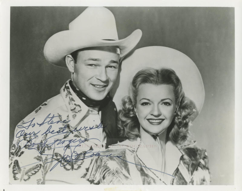 Roy Rogers and Dale Evans Autographs - signed photo