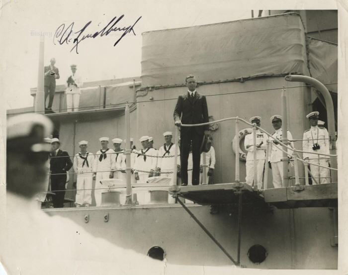 Charles Lindbergh welcomed at Lunken in 1927