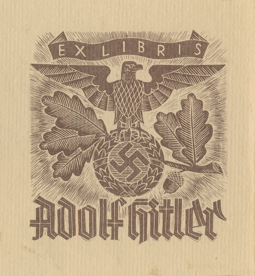 Adolf Hitler's personal bookplate