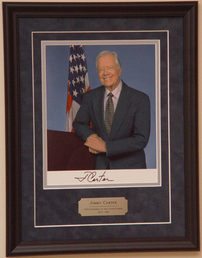 JIMMY CARTER USA 39TH PRESIDENT NAMEPLATE FOR YOUR AUTOGRAPHED SIGNED BOOK-PHOTO 